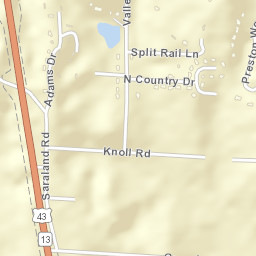 Graceland Acres Alabama Street Map