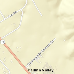 Pauma Valley California Street Map