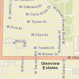 Glenview Estates Arizona Street Map