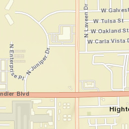 Hightown Arizona Street Map
