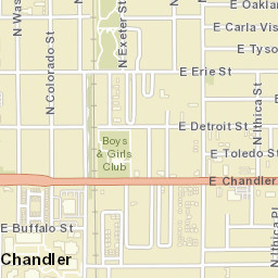 Chandler Arizona Street Map