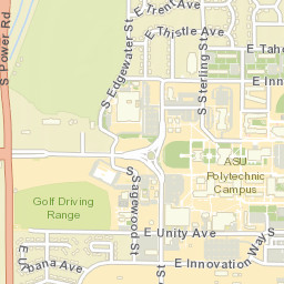 Innovation Way West, Arizona State University East Administra Street Map