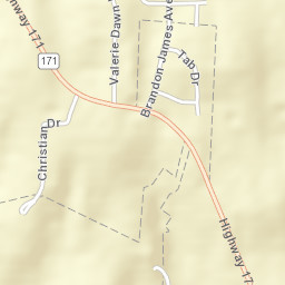 Thorndale Alabama Street Map