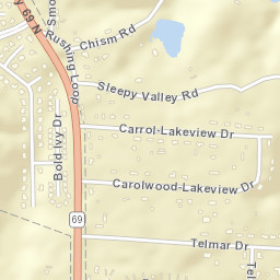 Carolwood Alabama Street Map