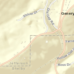 Genery Alabama Street Map
