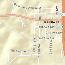 24 North Main Street, Wedowee, AL Street Map