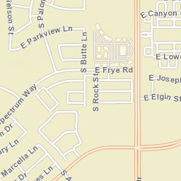 2884 South Rock Street, Gilbert, AZ 85295 Street Map