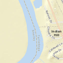 Indian Hill Alabama Street Map