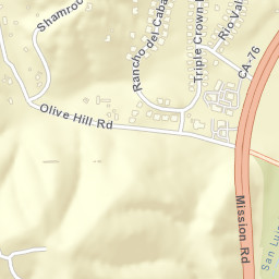 Bonsall California Street Map