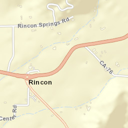 Rincon California Street Map