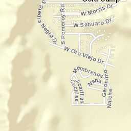 Gold Camp Arizona Street Map
