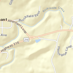 Abernant Alabama Street Map