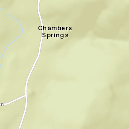 Chambers Springs Alabama Street Map