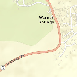 Warner Springs California Street Map