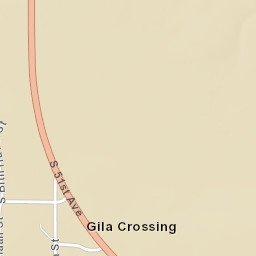 Gila Crossing Arizona Street Map