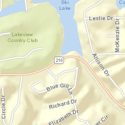 Lake View Alabama Street Map
