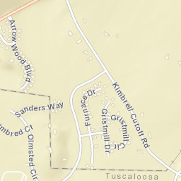 Kimbrell Alabama Street Map