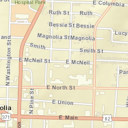521 E North St Magnolia Arkansas Street Map