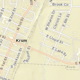 310 South Jackson Street, Krum, TX 76249 Street Map