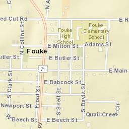 Fouke Arkansas Street Map
