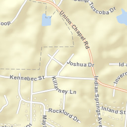 Northwood Forest Alabama Street Map