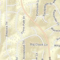 Navajo Hills Alabama Street Map