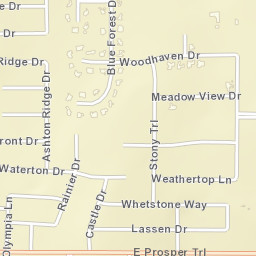 2200 West Prosper Trail, Prosper, TX Street Map