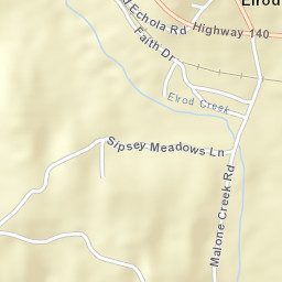 Elrod Alabama Street Map