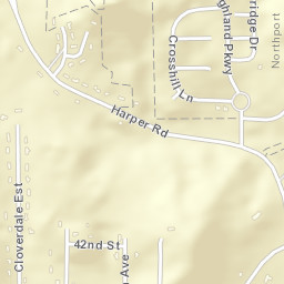 Cloverdale Estates Alabama Street Map