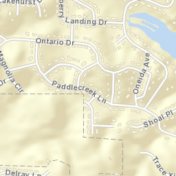 Northwood Lake Alabama Street Map