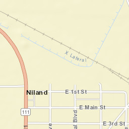 Niland California Street Map