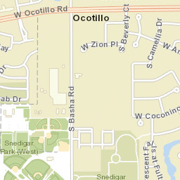 Ocotillo Arizona Street Map