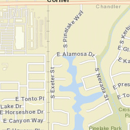 Hamilton Corner Arizona Street Map