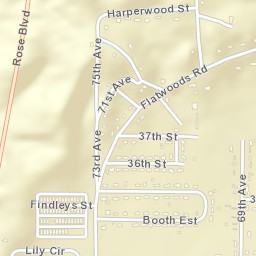 Booth Estates Alabama Street Map