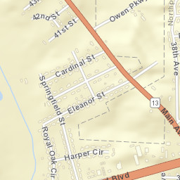 Smith Acres Alabama Street Map