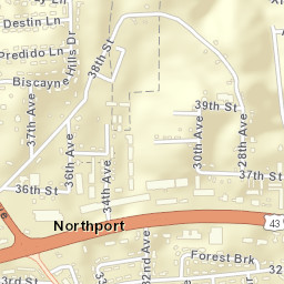 Hightown Alabama Street Map