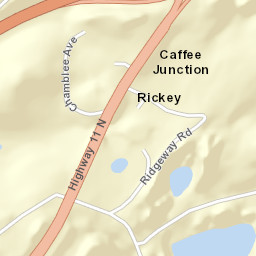 Caffee Junction Alabama Street Map
