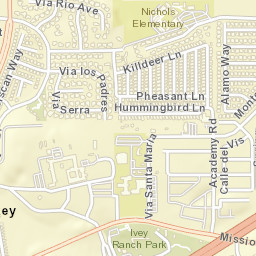 San Luis Rey California Street Map
