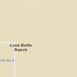 Lone Butte Ranch Arizona Street Map