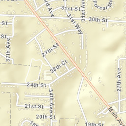 Crestmont Alabama Street Map