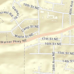 Cresent Heights Alabama Street Map