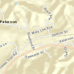 Peterson Alabama Street Map