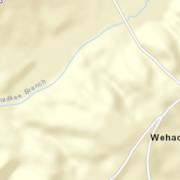 Wehadkee Alabama Street Map