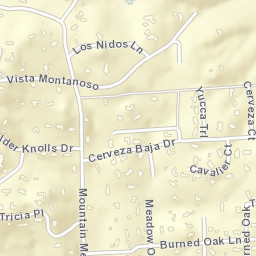Hidden Meadows California Street Map