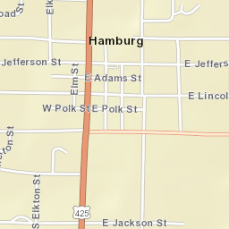 200-298 North Oak Street Hamburg Street Map