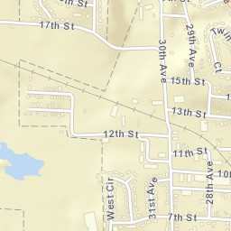 Crestwood Alabama Street Map