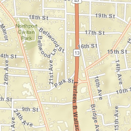 Northport Alabama Street Map