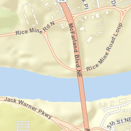 Rollingwood Alabama Street Map