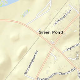 Green Pond Alabama Street Map