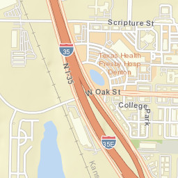 Interstate 35W, Denton, TX 76201, USA Street Map